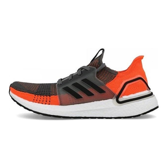 ADIDAS Ultra Boost Grey Four Hi Res Coral Sneakers sz 12 Men's Athletic Shoes - Picture 4 of 12